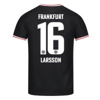 Eintracht Frankfurt Hugo Larsson #16 Udebanetrøje 2023-24 Kortærmet